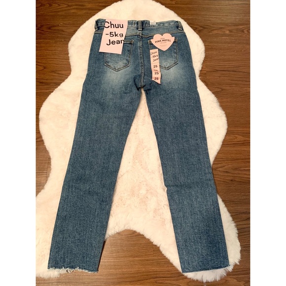 chuu- Distressed Slim Fit- 5kg Jeans vol.85 - Picture 3 of 7